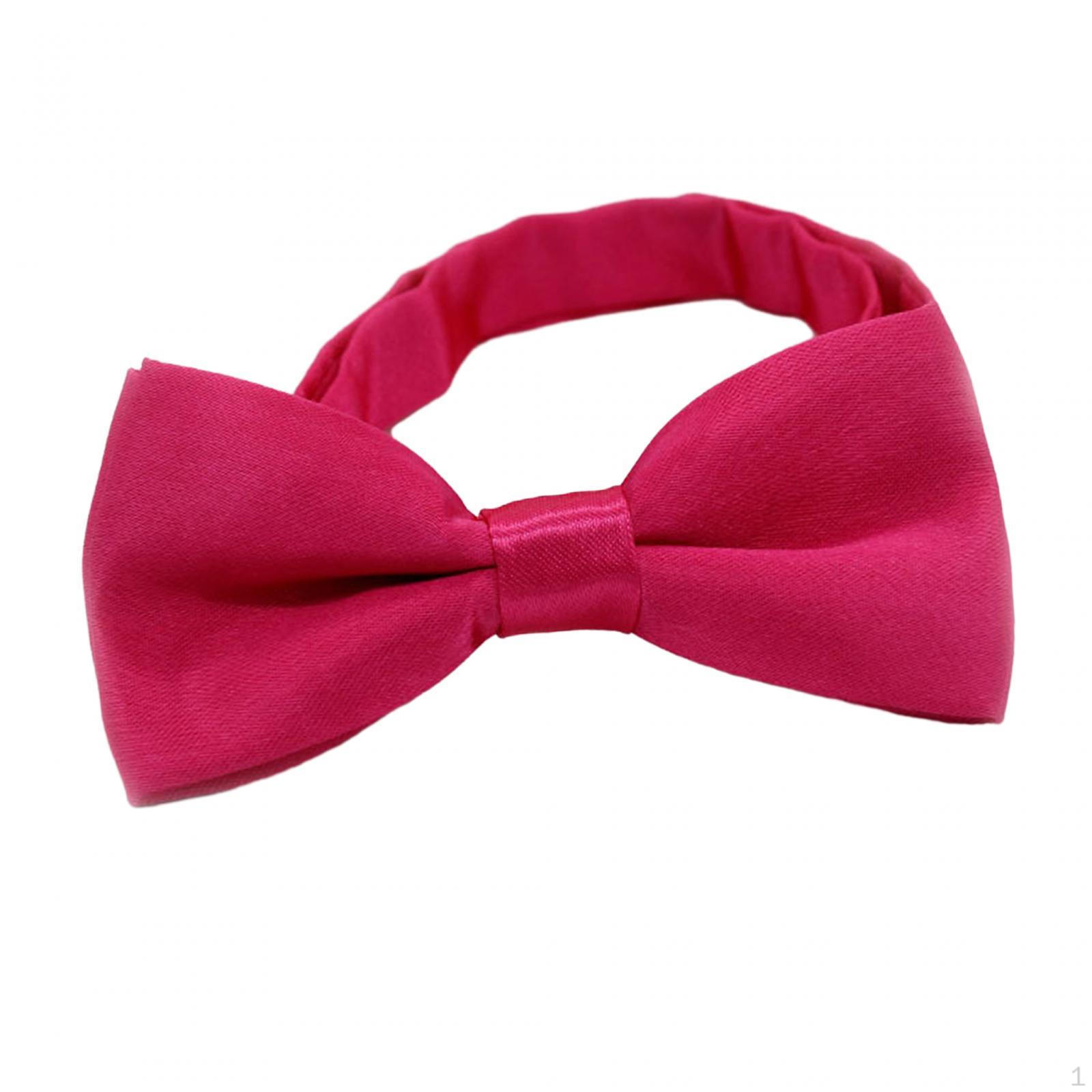 

Регулируемые галстуки-бабочки для детей, однотонные, полиэстер, универсальные, предварительно завязанные, на день рождения, выпускной, Red