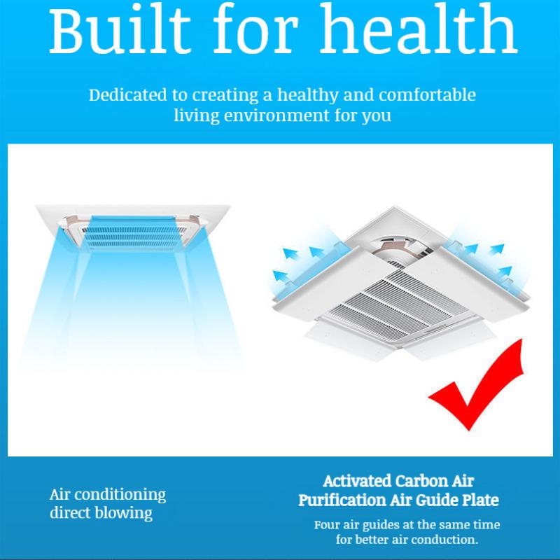 Ceiling unit central air conditioning outlet Antidirect blowing air guide cover ceiling windshield