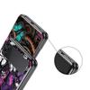 Fashionable Butterfly Flower Pattern Hard PC Phone Case For Samsung Galaxy Z Flip 7 6 5 4 Black Cover For Galaxy Z Flip 3 Shell