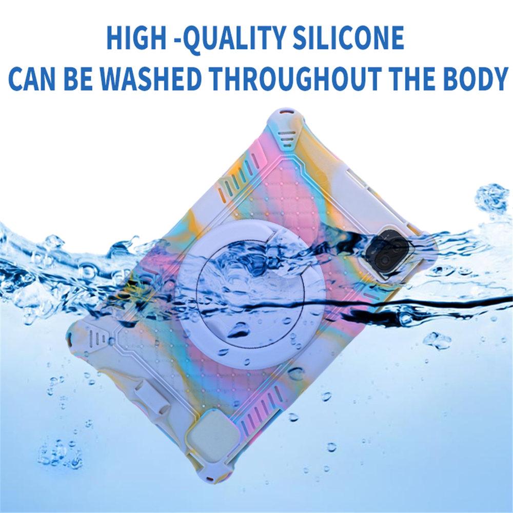 360 Rotating Soft Silicone Kids Safe Case For OPPO Pad Air 10.36inch Handle Kickstand Protective Tablet Cover