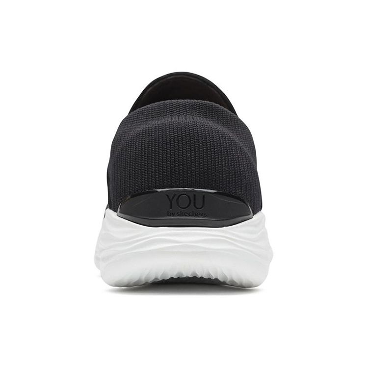 Skechers You Fabric Low Top Lifestyle Casual Shoes Women Sneaker Black White 14951-BKW