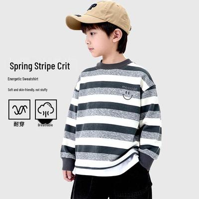 YOYO Märchen Jungen gestreiftes Langarm-T-Shirt