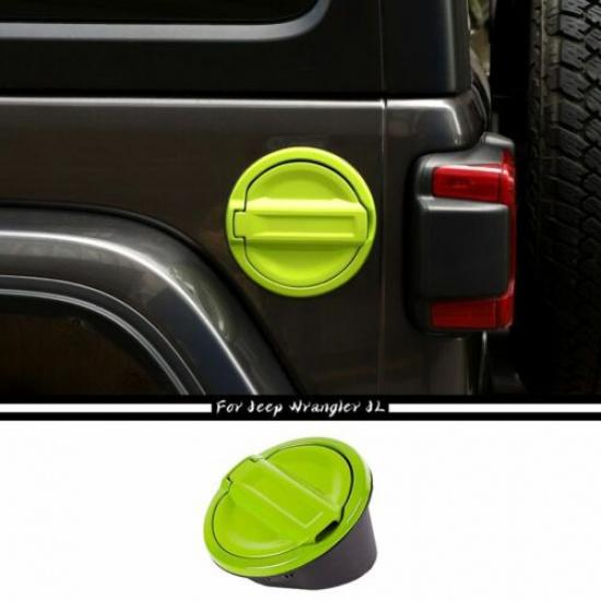 Gas Fuel Filler Door Tank Cap Cover Accessories for Jeep Wrangler JL 2018+ Green