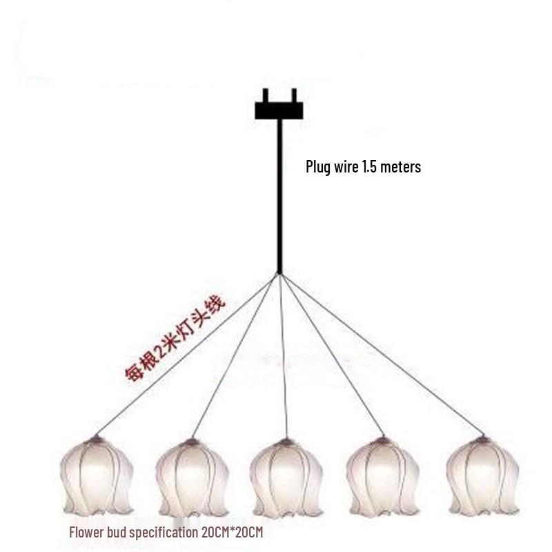 Lily of the Valley Chandelier: 5 or 10 Head Wedding & Mall Ceiling Decoration