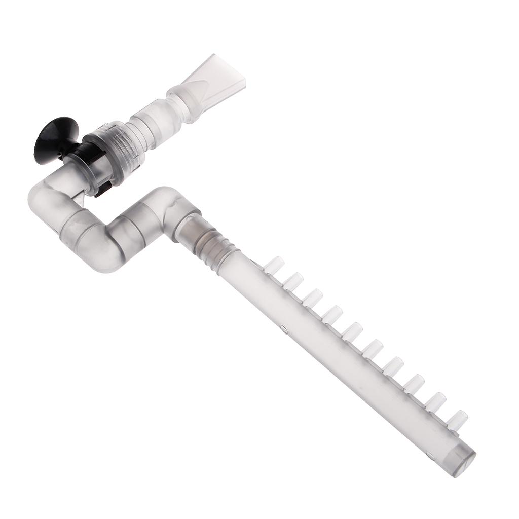 Canister Filter Outflow Outlet Rainfall Pipe Aquarium External Filter Accessories Parts with Suction Cups for Fish Tanks