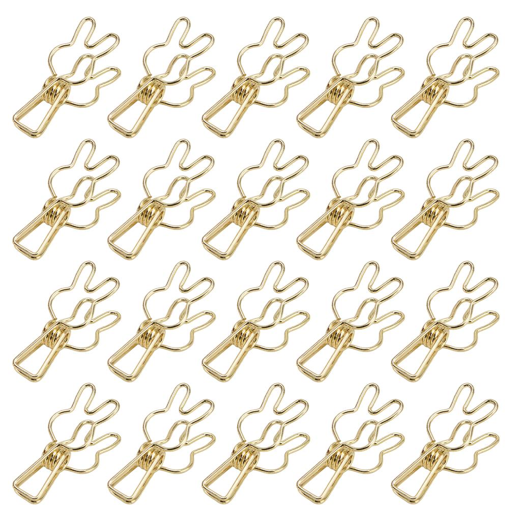 20 ks spony Víceúčelová multifunkční galvanizační spona z dutého kovu se silnou pružinou