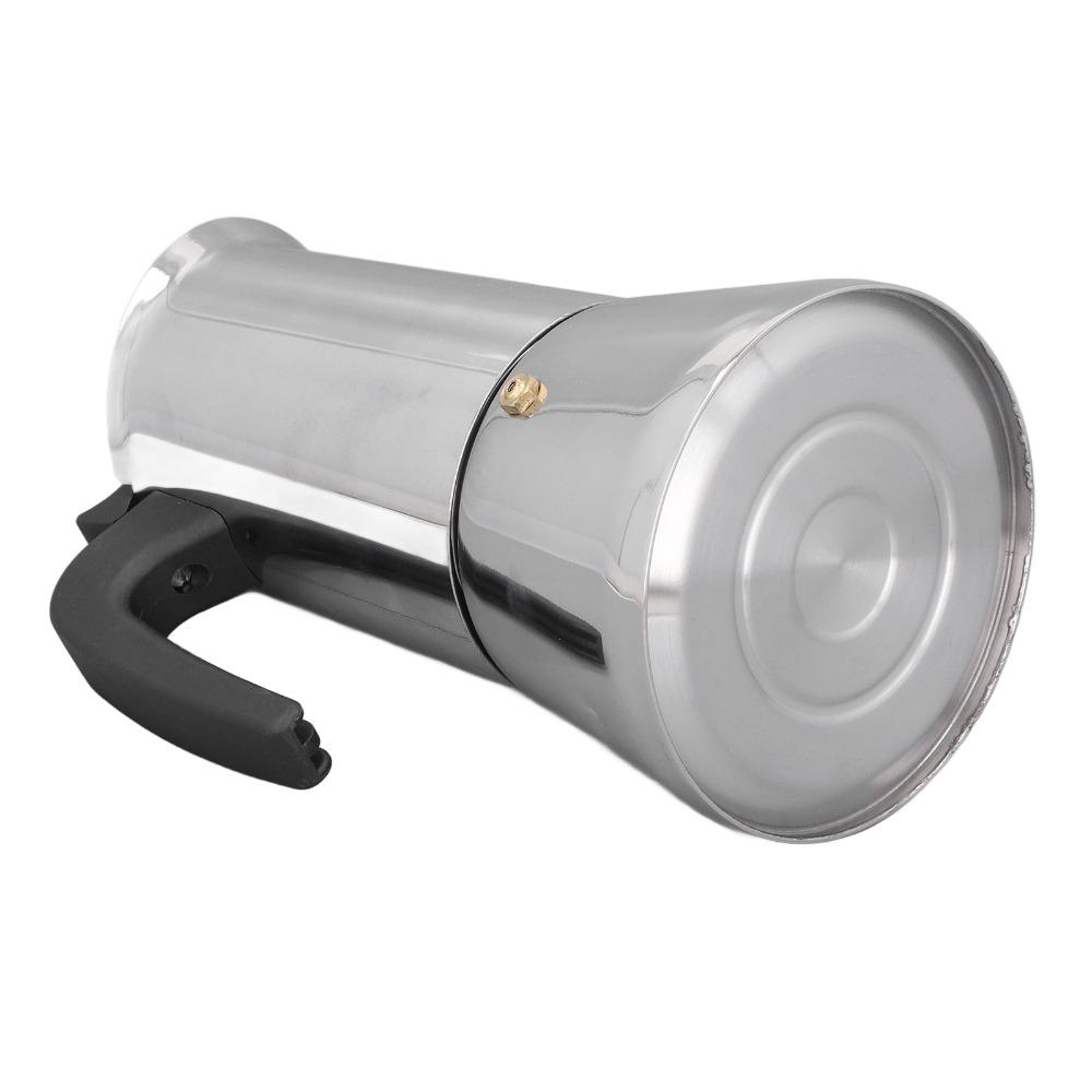 Silver Stovetop Moka Pot Stainless Steel Stovetop Espresso Maker Coffee Making