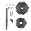 2PCS Spur Gears 1.5M Hardened Steel Gear and Drive Shaft Set Gear Replacement for Traxxas 1 5 RC Car