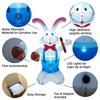 1.8M/6FT Easter Holiday Diy Decorations Printer Rabbit Party Inflatable Toys LED Lights Model Outdoor Decor Garden Ornaments
