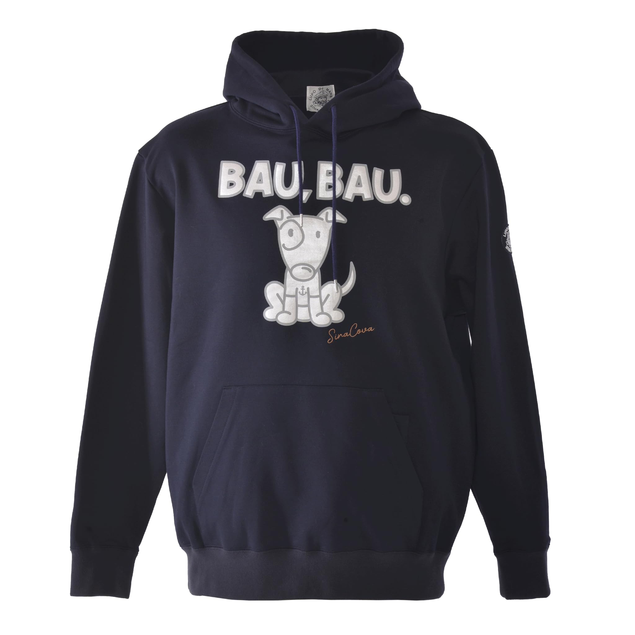 

Sinacova Men s 100% Cotton Hoodie, Pullover Sweatshirt with Pockets and Dog Motif, 25120020290LL