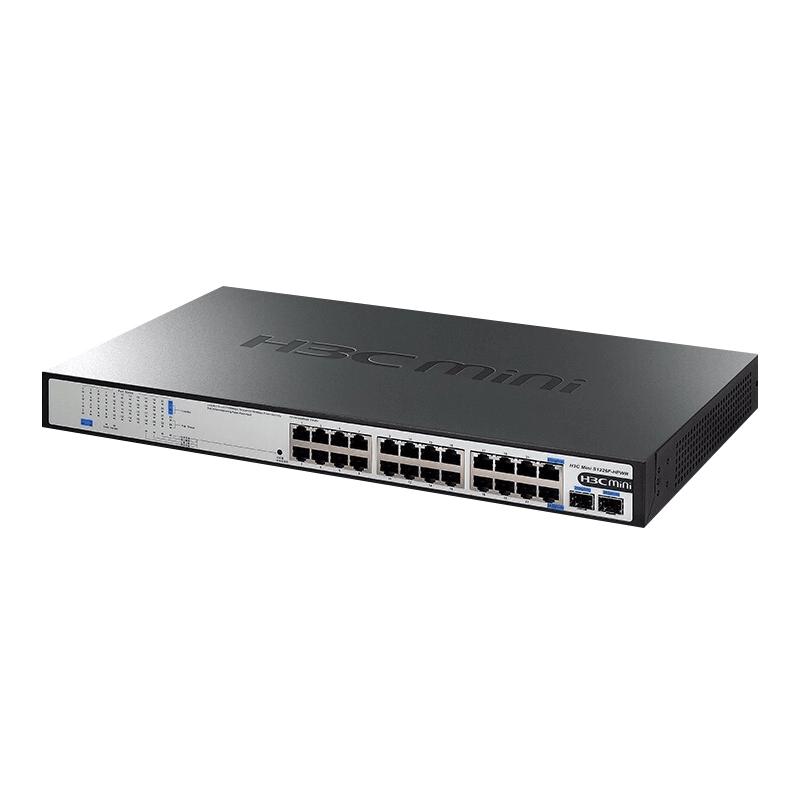 H3C S1226F-HPWR 24-Port Gigabit Unmanaged PoE Switch