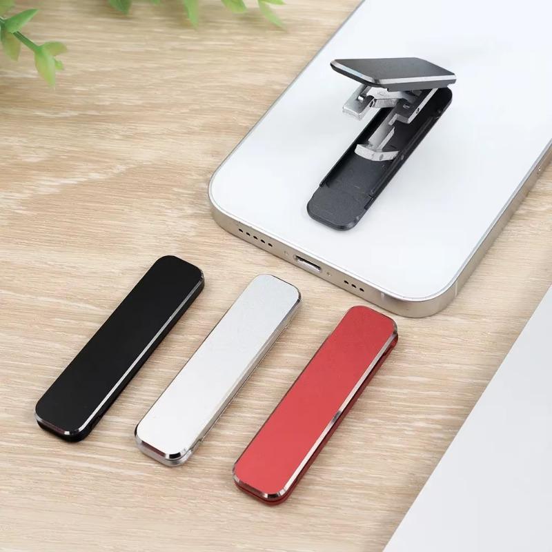 Portable Mini Mobile Phone Stand Holders Aluminum Alloy Bracket Ultra-Thin Folding Invisible Holder For iPhone Xiaomi Universal