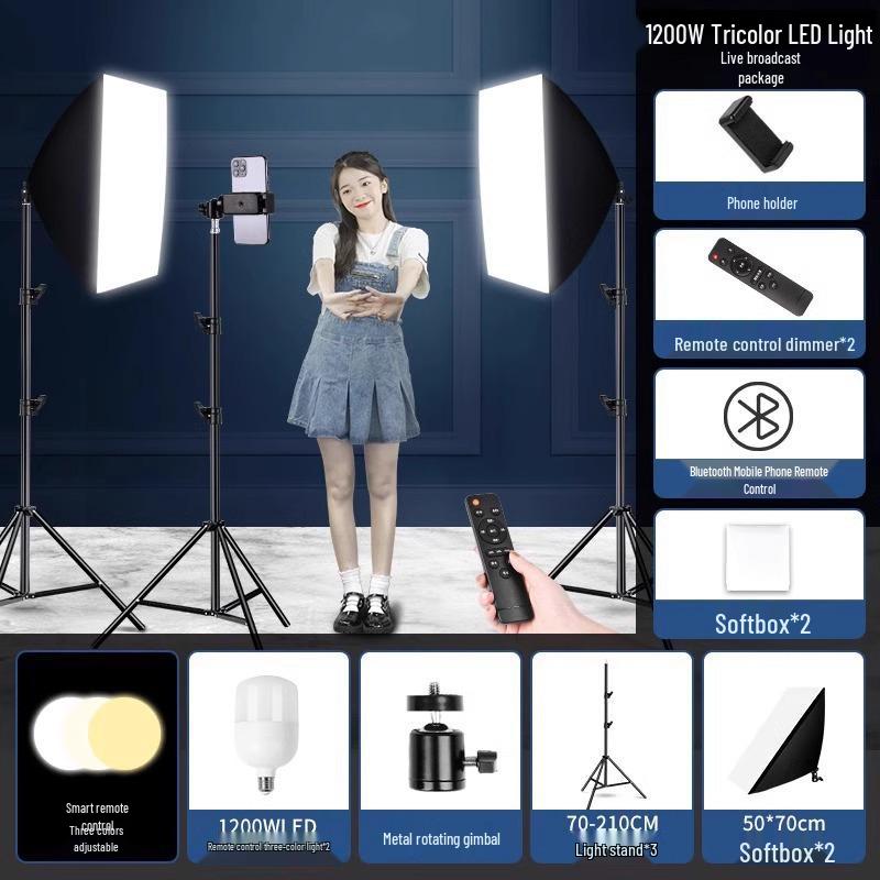 5070 Softbox Lighting Kit for Photography & Video Broadcasting: Indoor Portrait & Clothing Shooting