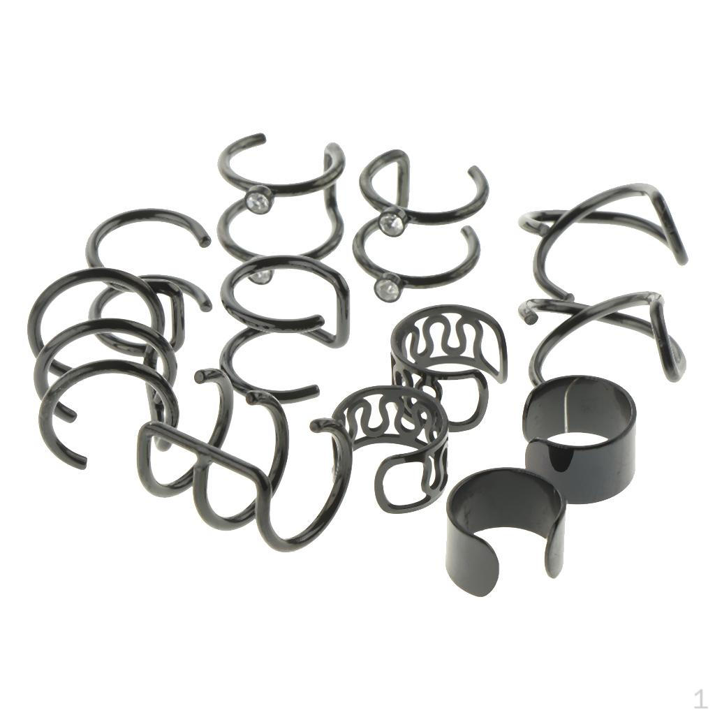 6 Pairs Ear Cuff Non Earrings