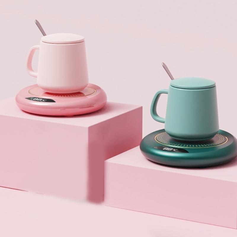 Small Coffee Warmer Coaster USB Powered Beverage Warmer Pad Warming Plate Heating Cup Pad Suitable for Hot Beverages