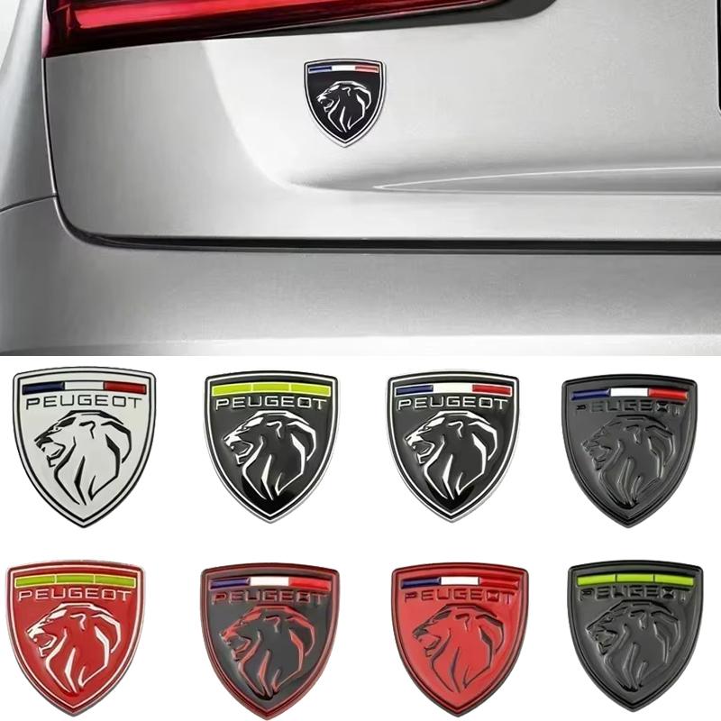 Car Body Fender Side Metal Emblem Rear Trunk Badge Sticker for Peugeot 406 405 205 3008 206 5008 308 208 408 508 407 107 307