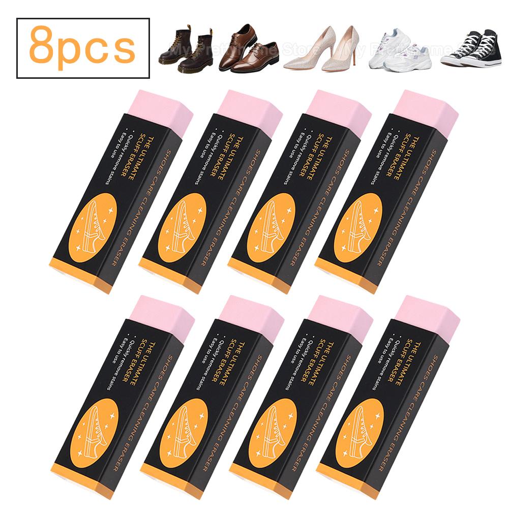 10-3pcs Eraser Shoe Brush Rubber Block Shoes Cleaning Erase Decontamination Shoe Brush Suede Sheepskin Leather Cleaning Brush