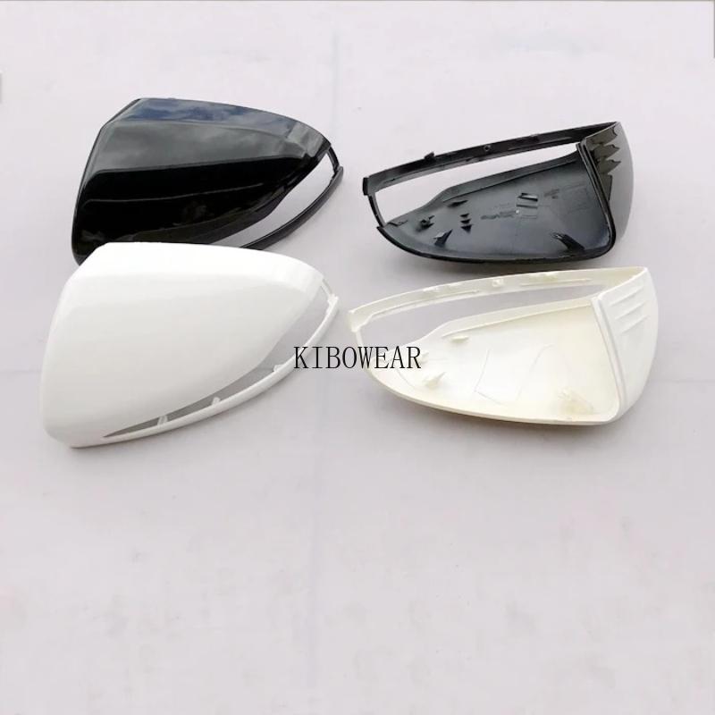 White/Black Side Mirror Cover Cap for Mercedes Benz W205 W213 W222 2016- B GLB W253 -2025 C E S GLC Class Glossy Replace