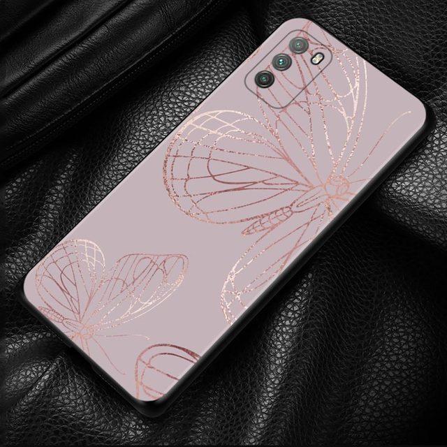 Pouzdro na telefon Xiaomi Poco X3 Nfc X3 M3 Pro X3 F3 Gt F1 kryt pro Mi 11t 10t Pro 9t 11 Note 10 Lite Civi Rose Pink Bling Pattern