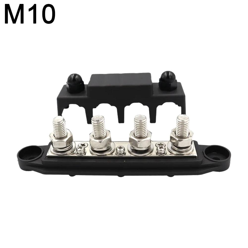 

12 В 250 А положительный отрицательный M8 M10 шина клемма аккумуляторная батарея распределительный блок питания с крышкой для кемпера лодки автофургона грузовика