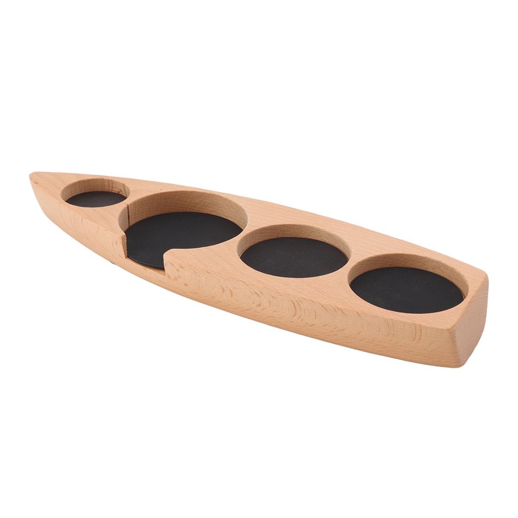 Wooden Coffee Tamper Holder Coffee Tamper Mat Stand Coffee Maker Support Storage Base Beech Small for 51mm 2.0in 53mm