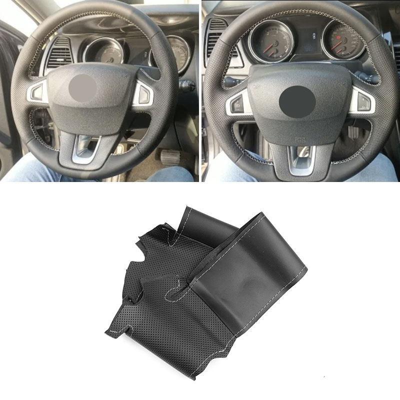 Accessoires de Garniture de Couvre-Volant de Voiture Cuir Microfibre Pour Renault Laguna 3 Latitude Renault Samsung SM5 SM7 2009-2018