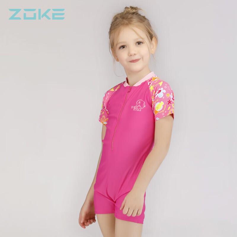 ZOKE Kids One-Piece Sun Protection Quick-Dry Swimsuit for Girls 10