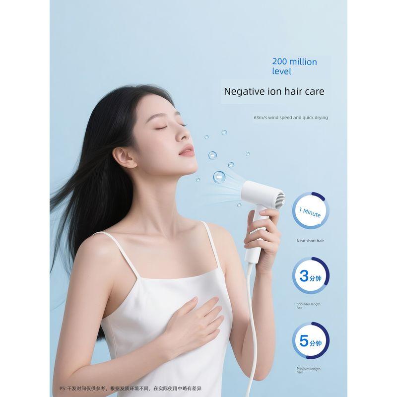 Vgo High-Speed Mini Hair Dryer Portable for Business Trips and Travel, Negative Ion Student Compact Mini Hair Dryer
