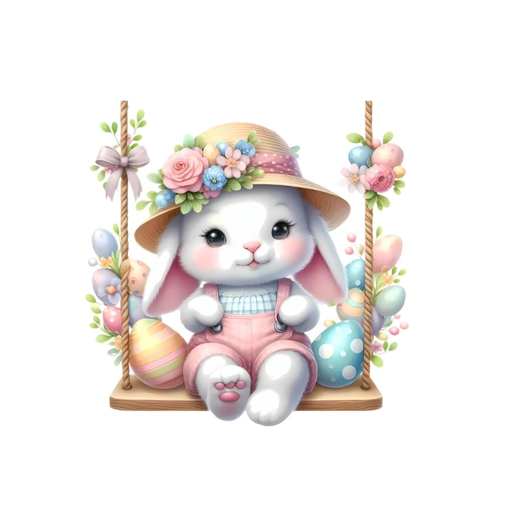 Easter Themed Easter Egg Wall Stickers, Wall Decorations, Holiday Decoration Stickers, PVC Self-adhesive Stickers