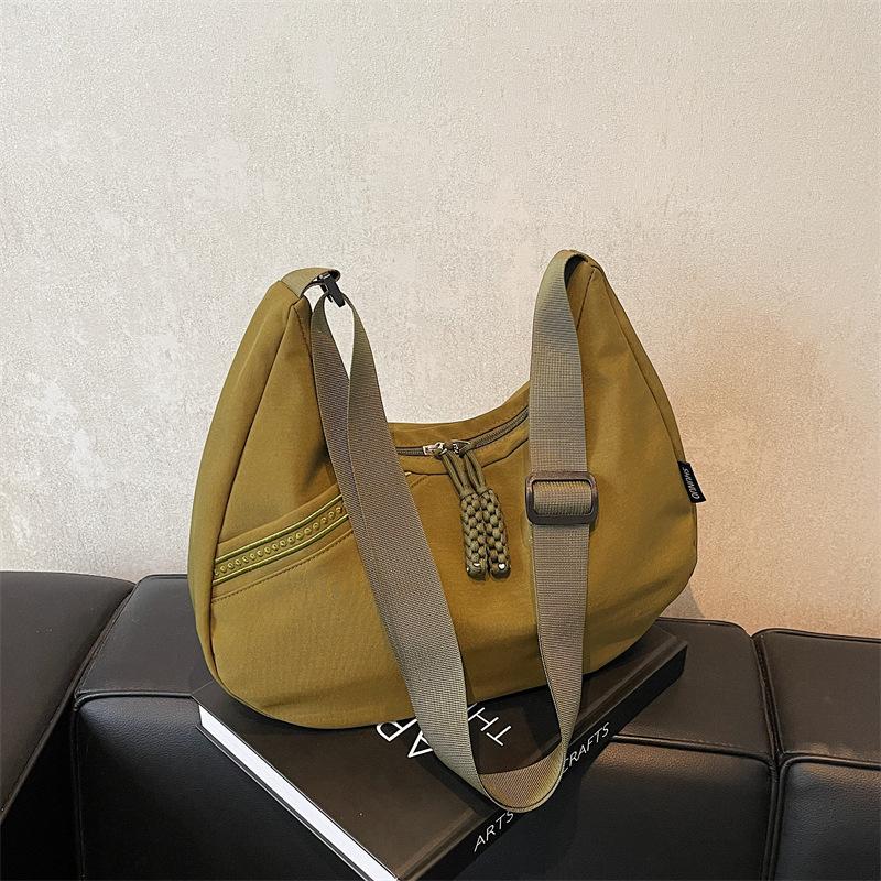 

Shoulder bag casual fashion simple Korean version large capacity simple casual canvas bag casual hand-carried solid color bag women s bag зелений