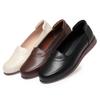 Spring and Autumn Genuine Leather Rubber Sole Soft Sole Middle-aged and Elderly Shoes Flat Leather Shoes Women's Shoes