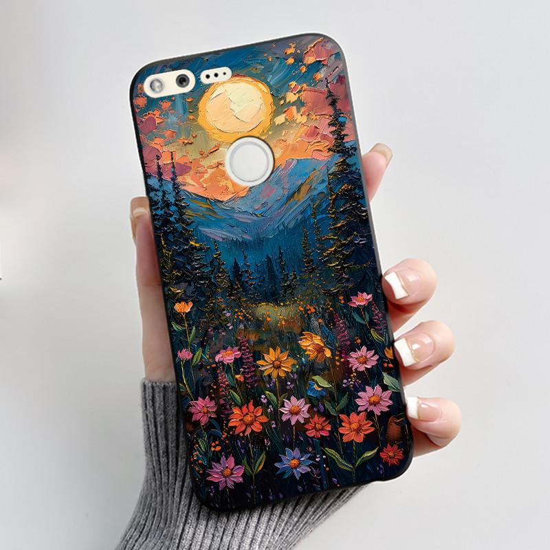 Luxury Cute Love Rabbit Cartoon Funny Case For Google Pixel XL Pixel1 1 XL Black Silicone Soft Phone Case Protective Back Cover