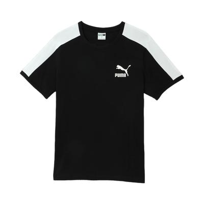 T7 Iconic Comfortable Versatile Round Neck Short Sleeve T-Shirt Men Tops Black 629176-01