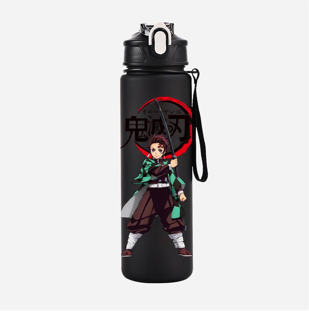 Anime Demon Slayer Printed Large Capacity Water Cup Demon Hunters Outdoor Portable Drinking Bottle for Boy Girl Gift