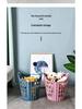 Foldable Plastic Laundry Basket for Clothes and Toys - Hollowed-Out Design for Bathroom Storage