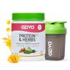 OZiva Proteine ed Erbe per Donne (Mango) Gestisco Peso, Energia e Metabolismo | Proteine Pulite, Shatavari, Tè Verde I Senza Zuccheri Aggiunti, 1lb + Shaker