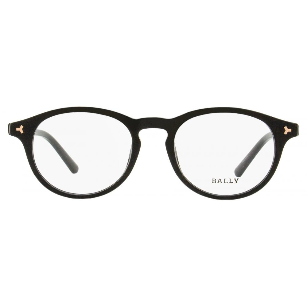 Bally Unisex Oval Eyeglasses By5032 001 Black 49mm 001