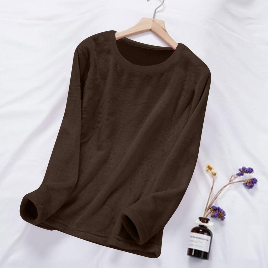 Women's Fashionable Loose,Fit Loungewear Comfortable Pajamas Warm ,Color Top