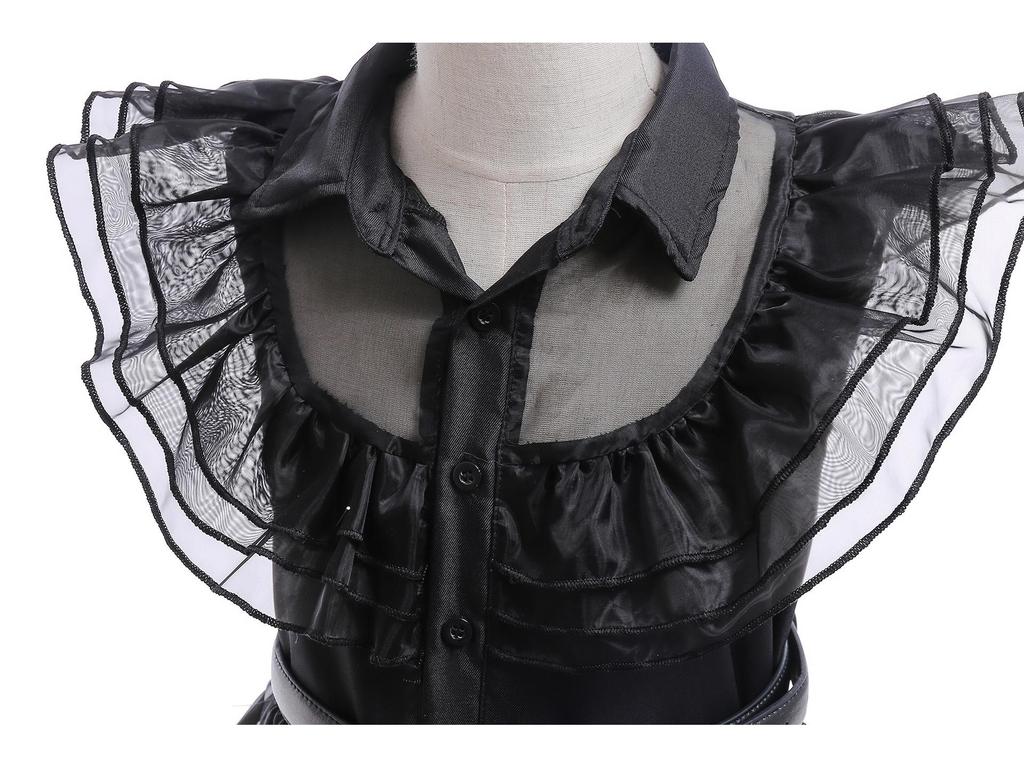 Wednesday Addams Family 2025 Black Princess Dress Halloween Cosplay Costume