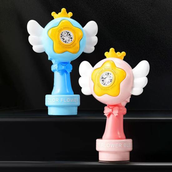 Sunflower Car Bubble Machine Rechargeable Automatic Bubble Blower Remote-controlled Bubble Maker with LED Lights for Weddings Parties
