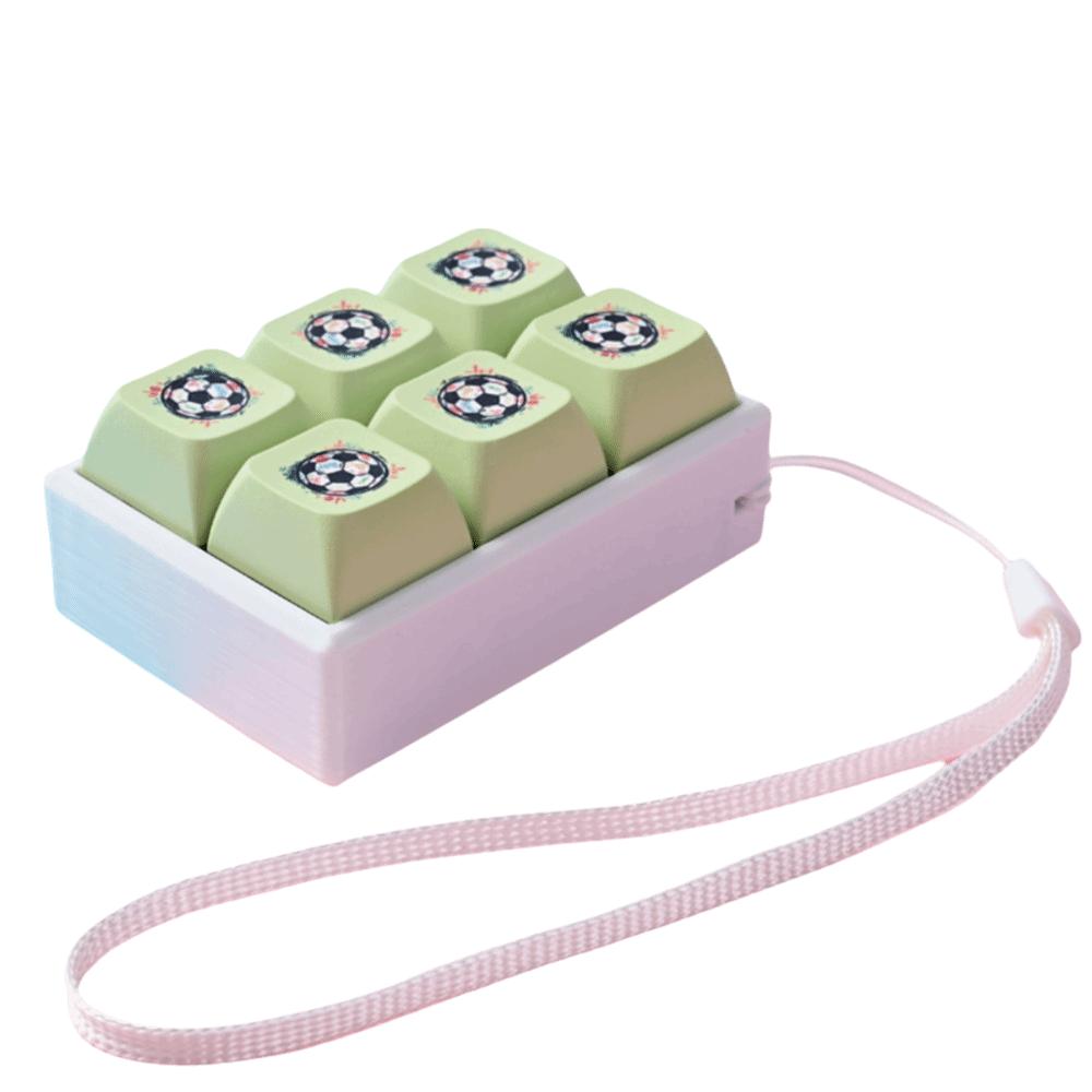 Silent Keyboard Fidget Clicker Toy Mini Fidget Keychain Fidget Play