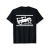 1pc Men'S Funny Off-Road Adventure T-Shirt | Black Crewneck Tee with "Because The Earth Is Flat" Slogan and Bold SUV Design, Machine Washable,