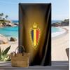 Belgie Fotbalový Potisk Plážová Osuška Rychleschnoucí Super Absorpční Měkká Koupelnová Osuška na Plavání Pláž Cestování Fanouškovský Suvenýr Dárek