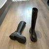 Knight Boots Women's British Style 2026 New Soft Leather Thick Soled Long Tube Boots Height Increasing Long Tube Boots