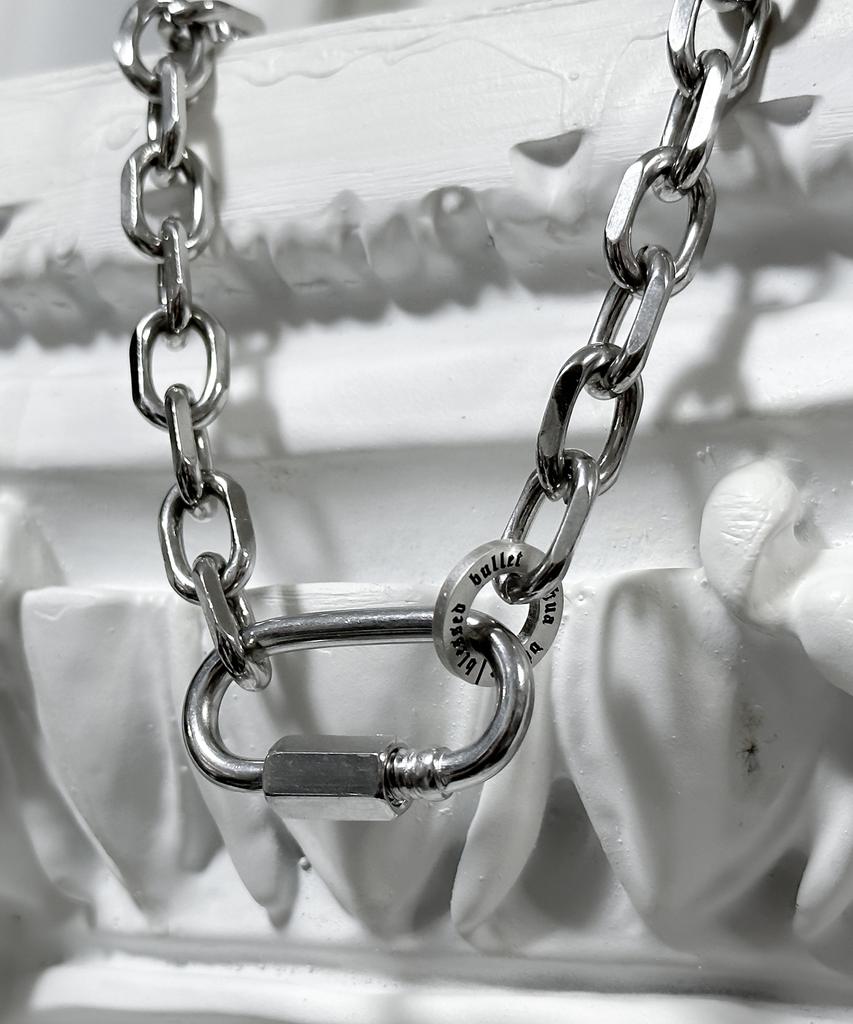 Blessed Bullet Ss-Angle Round Chain Necklace