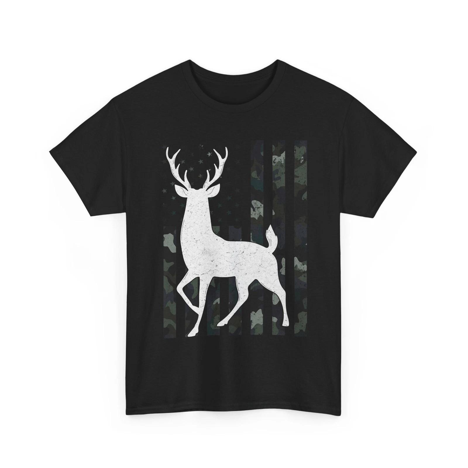 Deer Hunting Shirt, Hunting Season American Flag Camo Women Men Shirt 3XL