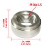 Female Thread Aluminum Weld Connector Nut 1/4 1/2 3/8 1/8 NPT M14 M16 M18 Bung Fitting Adapter Auto Part