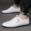 Leather shoes men's shoes casual foot cover soft sole non-slip business casual shoes
