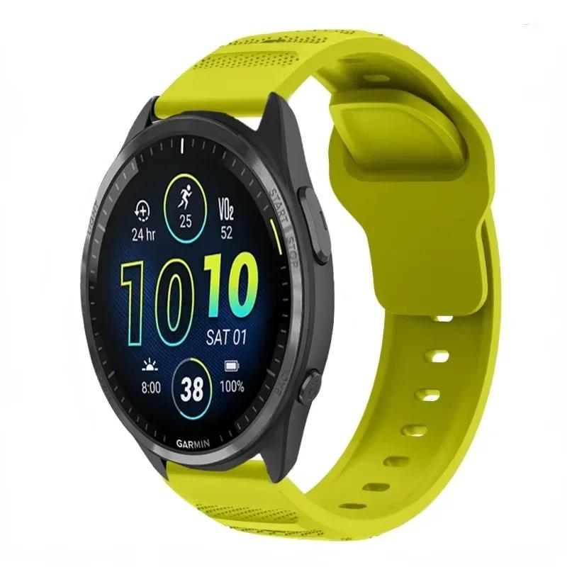 Силиконовый ремешок 20/22 мм для Garmin Active 5/Vivoactive 5/Venu 3 Дышащий браслет для Garmin Forerunner 965 265 165 55 955 Ремень