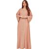 Muslimische Frauen Bronzing besticktes Kleid Muslim Dubai Abaya Robe